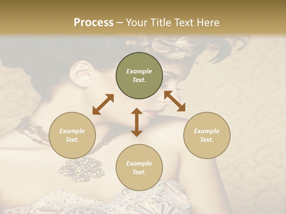 Girl In A Dress PowerPoint Template