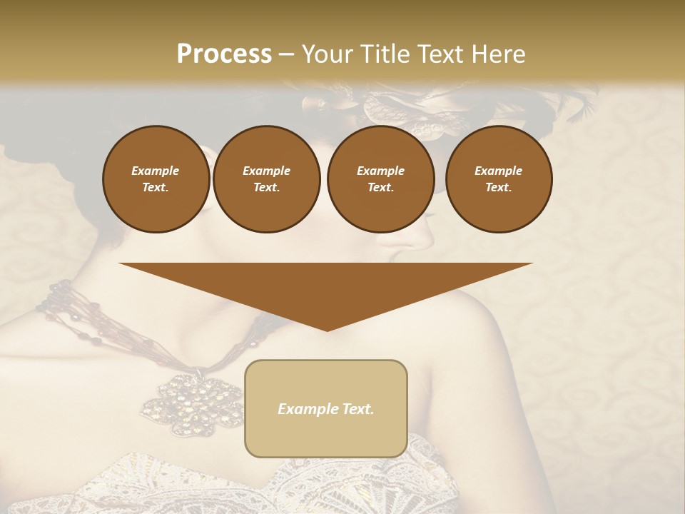 Girl In A Dress PowerPoint Template