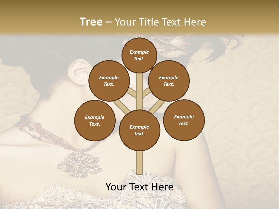 Girl In A Dress PowerPoint Template