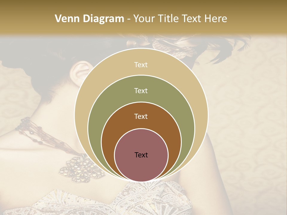 Girl In A Dress PowerPoint Template