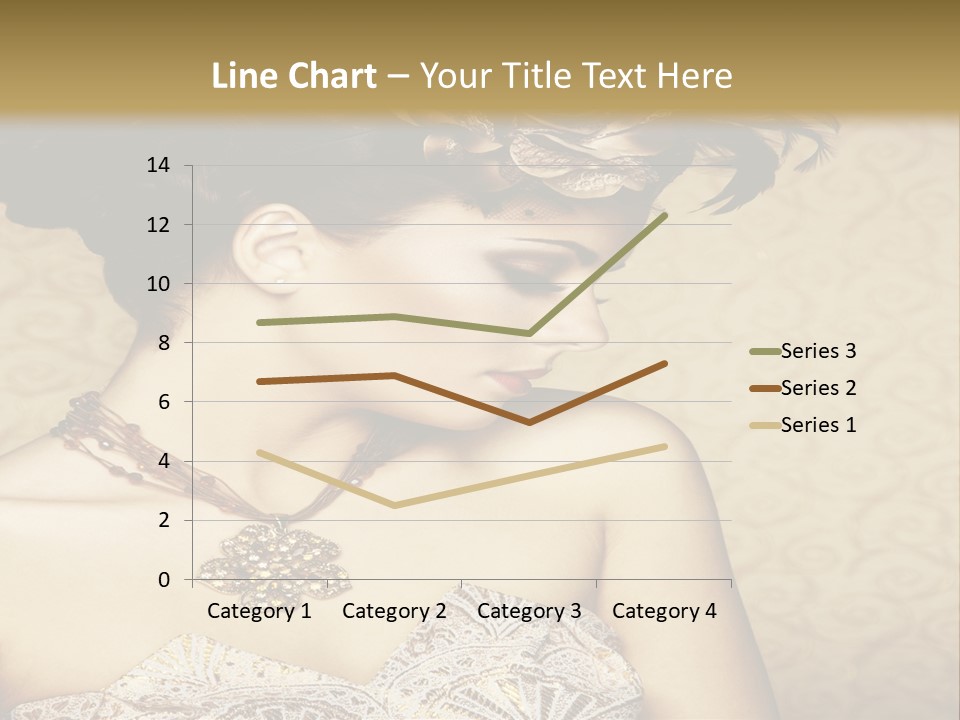 Girl In A Dress PowerPoint Template