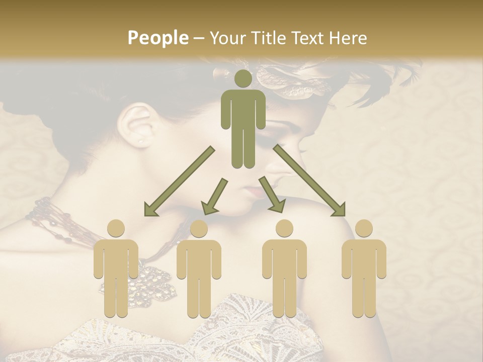 Girl In A Dress PowerPoint Template