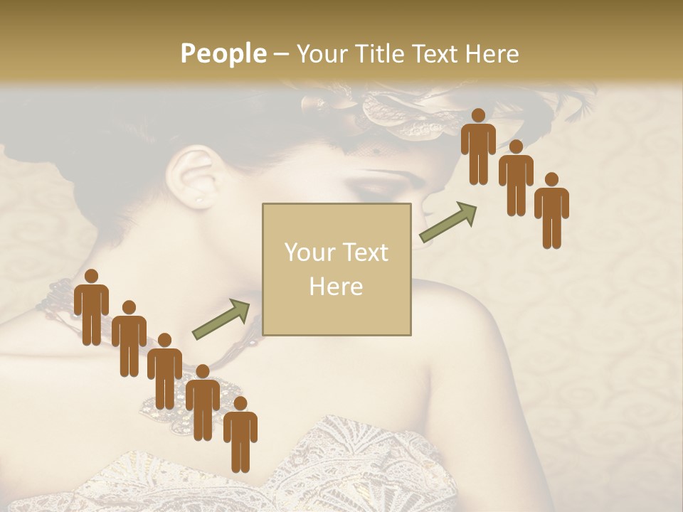 Girl In A Dress PowerPoint Template