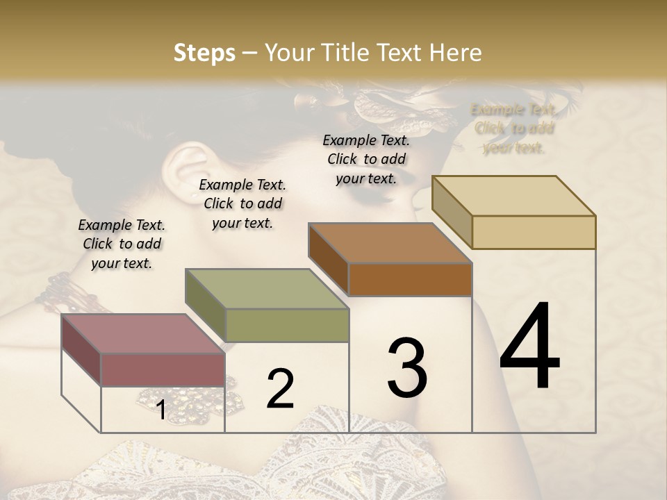 Girl In A Dress PowerPoint Template