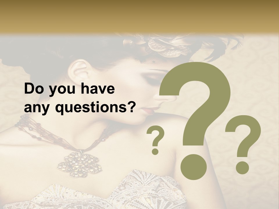 Girl In A Dress PowerPoint Template