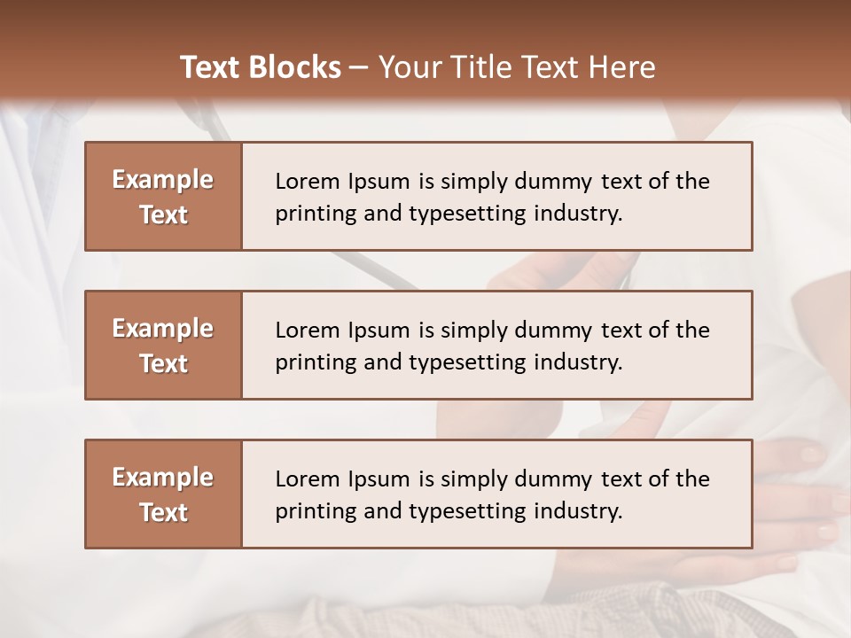 The Doctor Treats The Child PowerPoint Template