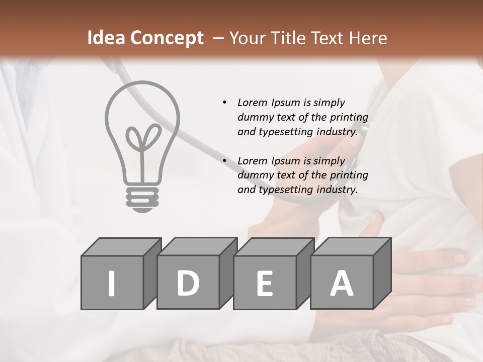 The Doctor Treats The Child PowerPoint Template