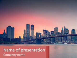 New York City Bridge PowerPoint Template