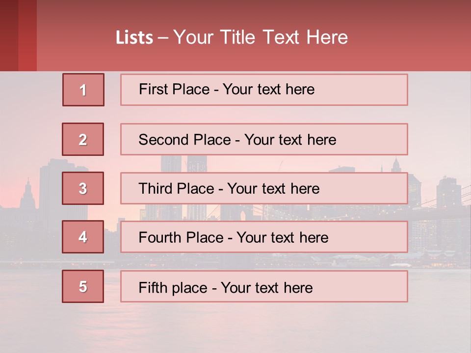 New York City Bridge PowerPoint Template