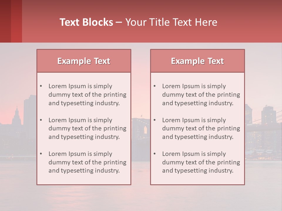 New York City Bridge PowerPoint Template