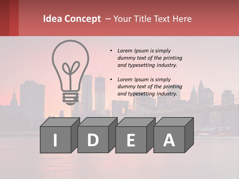 New York City Bridge PowerPoint Template