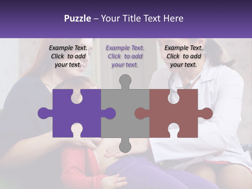 The Doctor Listens To The Child PowerPoint Template