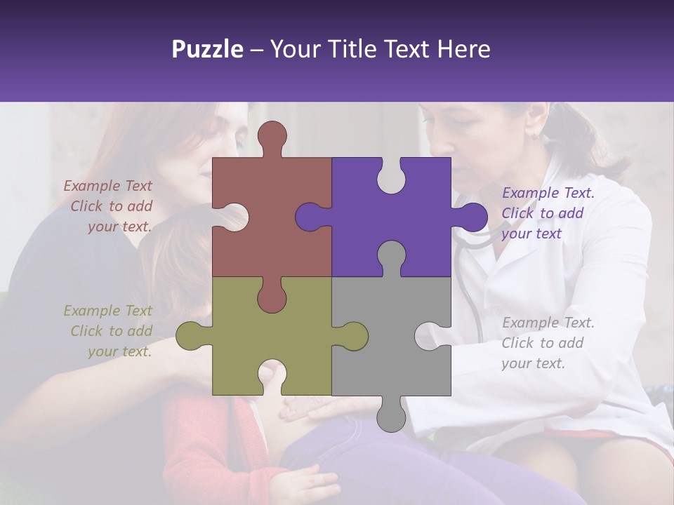 The Doctor Listens To The Child PowerPoint Template