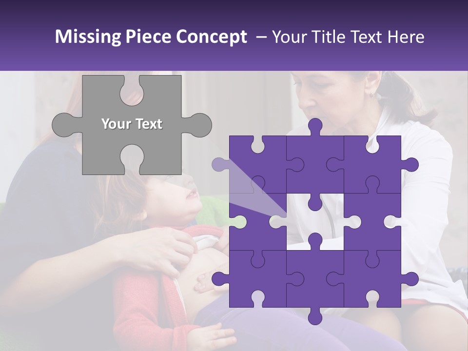 The Doctor Listens To The Child PowerPoint Template