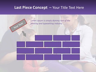 The Doctor Listens To The Child PowerPoint Template