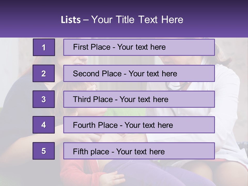 The Doctor Listens To The Child PowerPoint Template