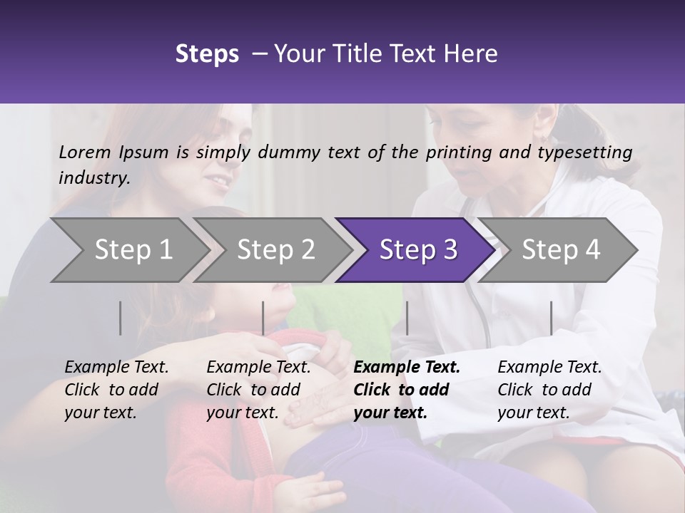The Doctor Listens To The Child PowerPoint Template