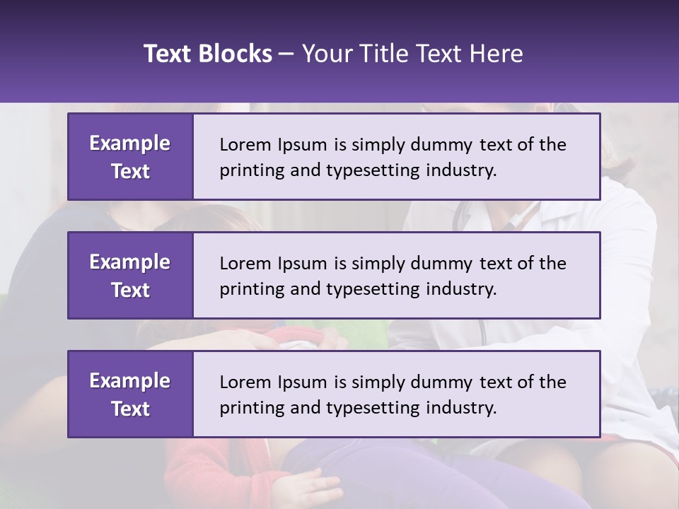 The Doctor Listens To The Child PowerPoint Template