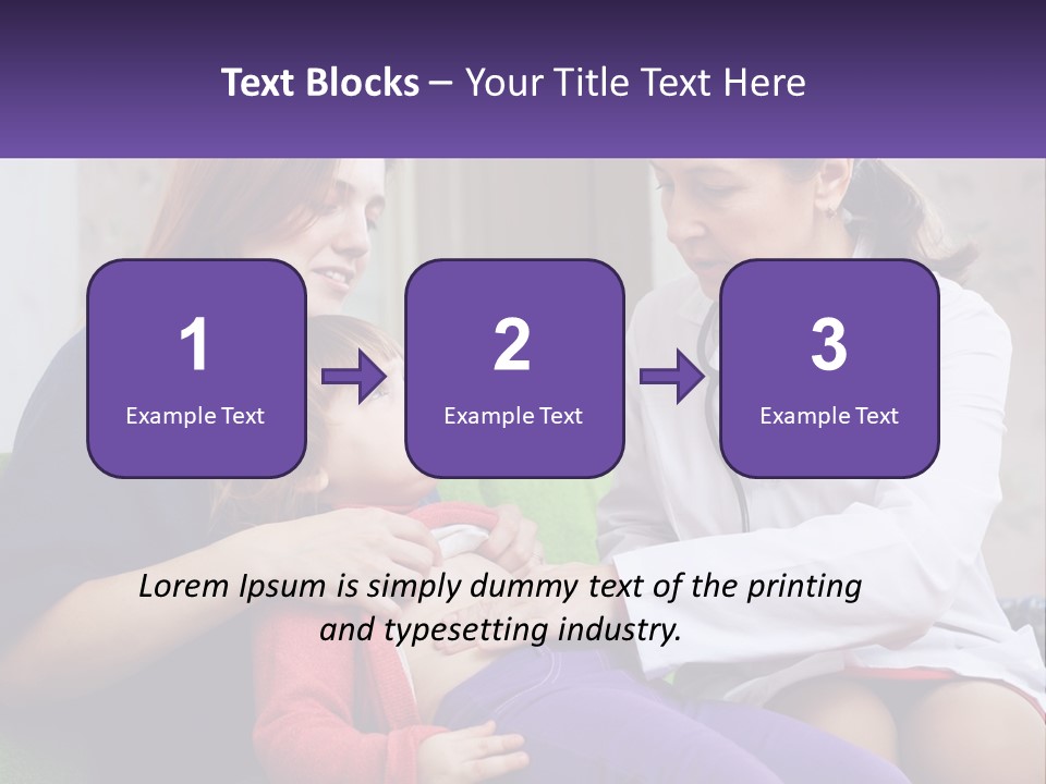 The Doctor Listens To The Child PowerPoint Template