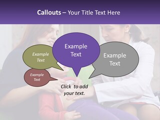 The Doctor Listens To The Child PowerPoint Template