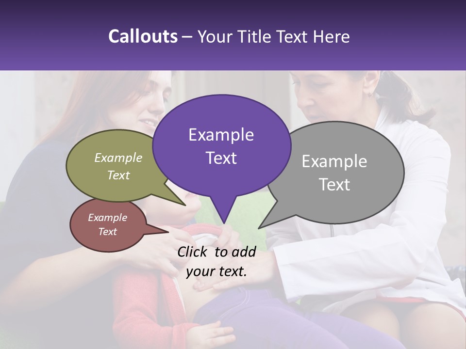 The Doctor Listens To The Child PowerPoint Template