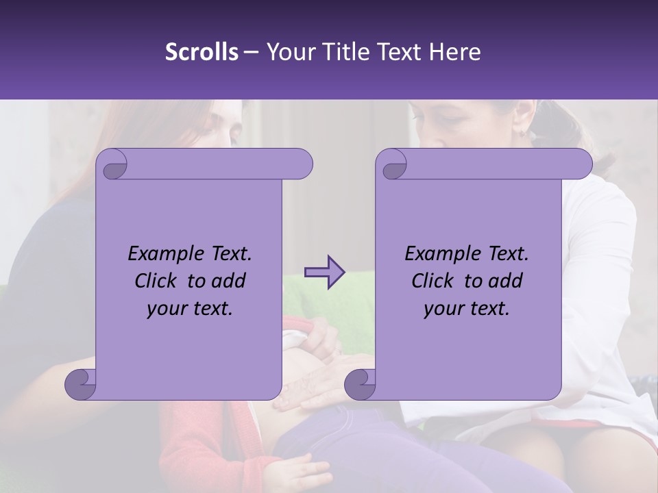 The Doctor Listens To The Child PowerPoint Template
