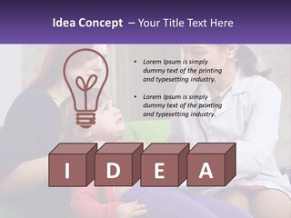 The Doctor Listens To The Child PowerPoint Template