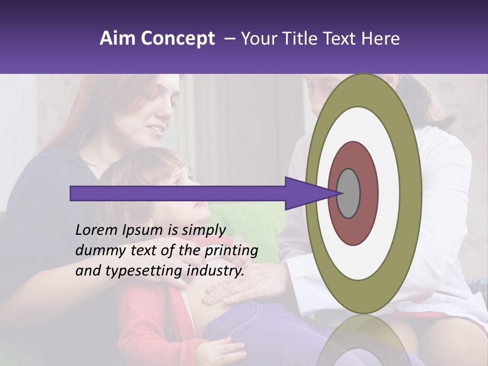 The Doctor Listens To The Child PowerPoint Template