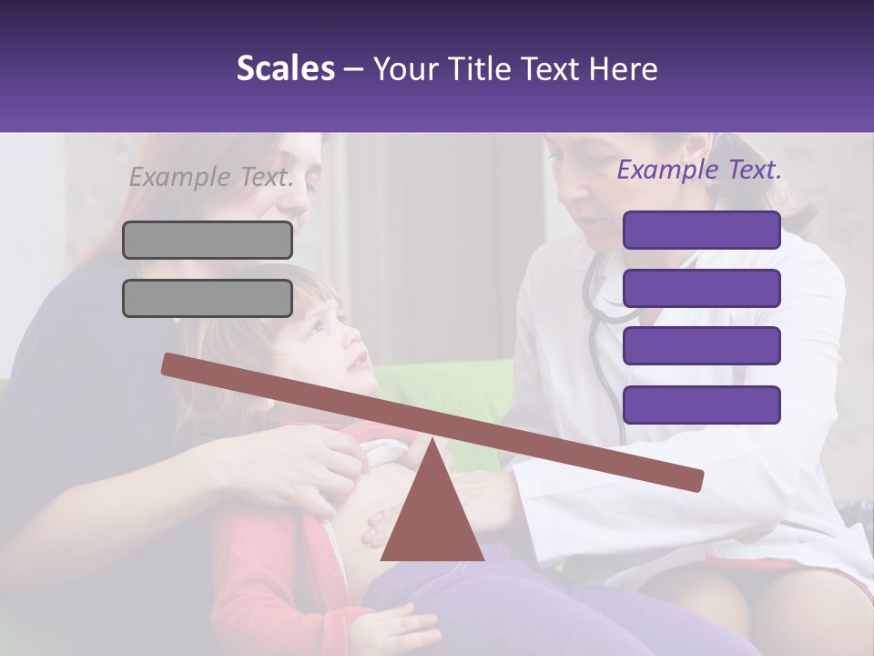 The Doctor Listens To The Child PowerPoint Template