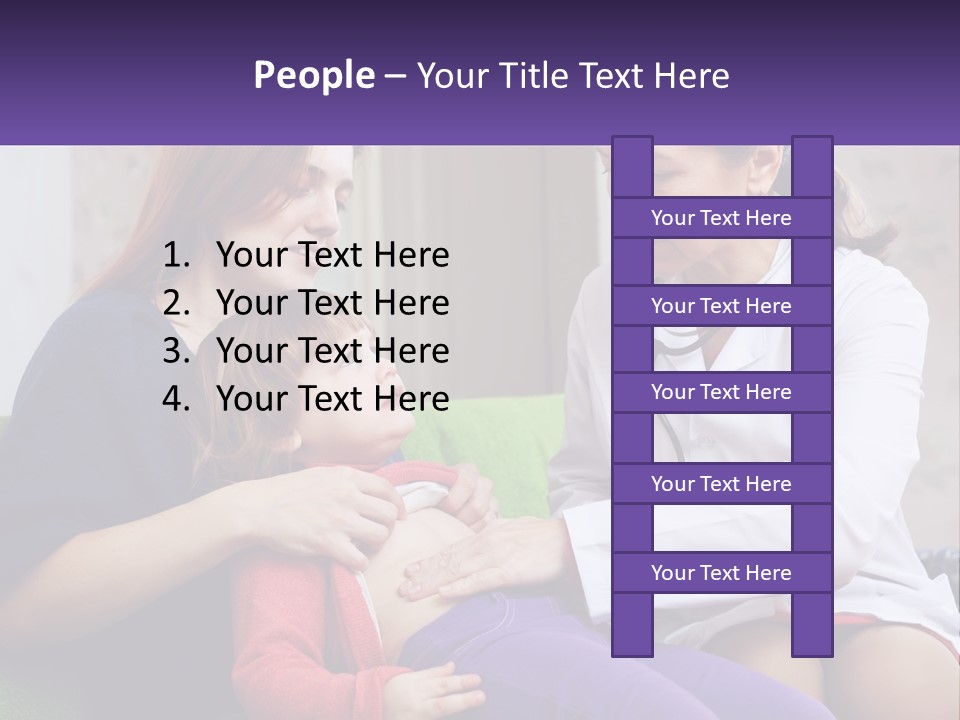 The Doctor Listens To The Child PowerPoint Template