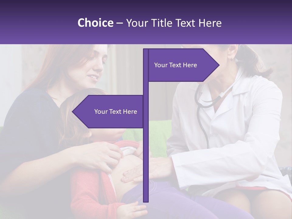 The Doctor Listens To The Child PowerPoint Template