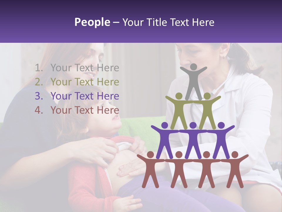 The Doctor Listens To The Child PowerPoint Template