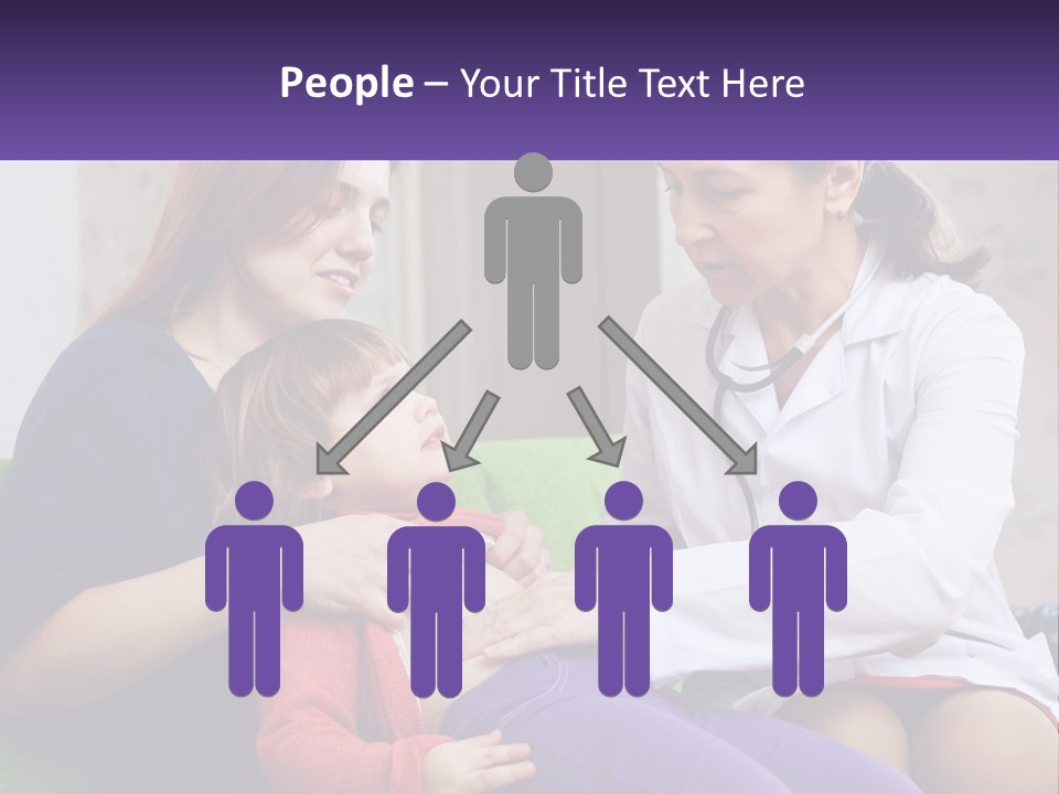 The Doctor Listens To The Child PowerPoint Template