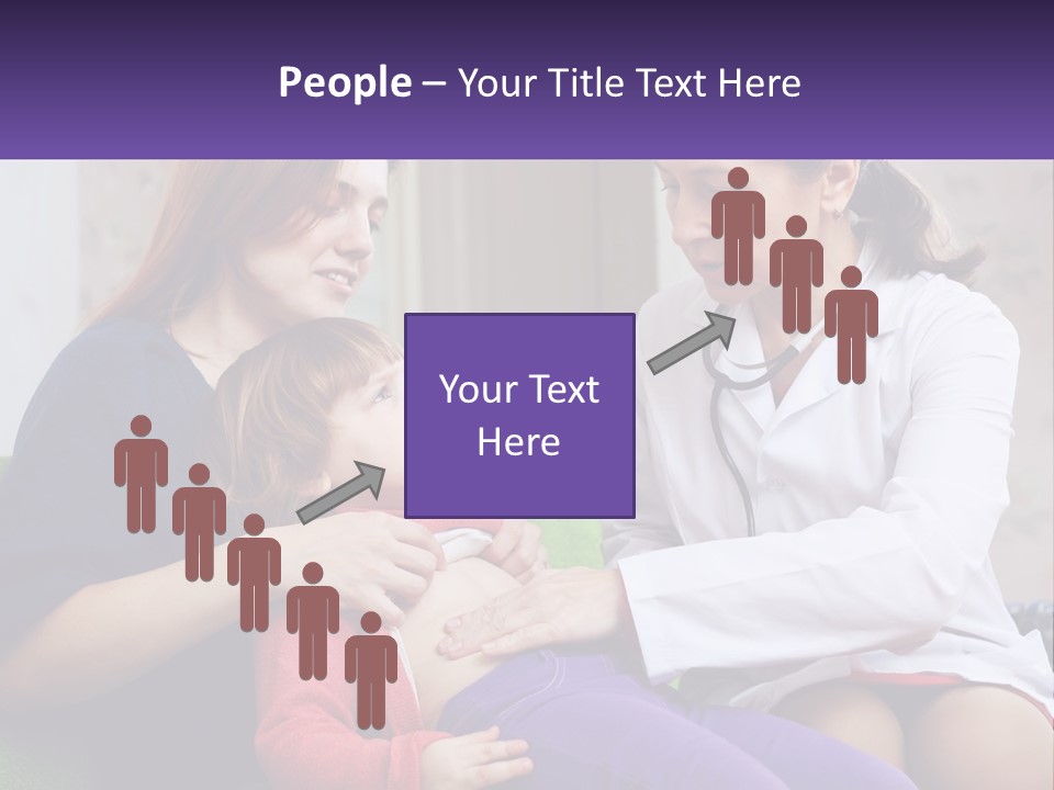 The Doctor Listens To The Child PowerPoint Template