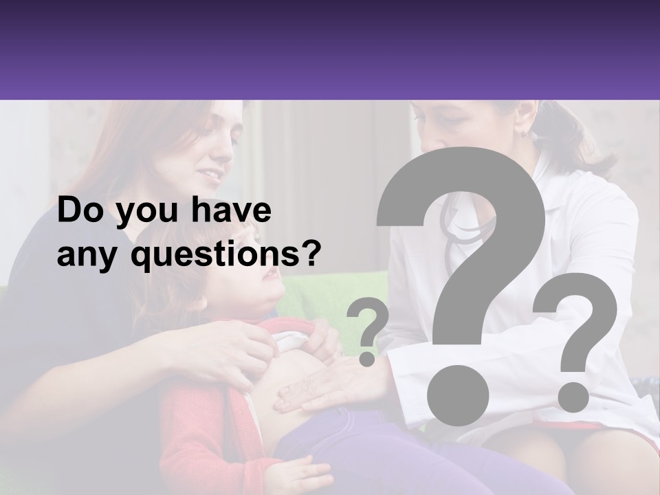 The Doctor Listens To The Child PowerPoint Template