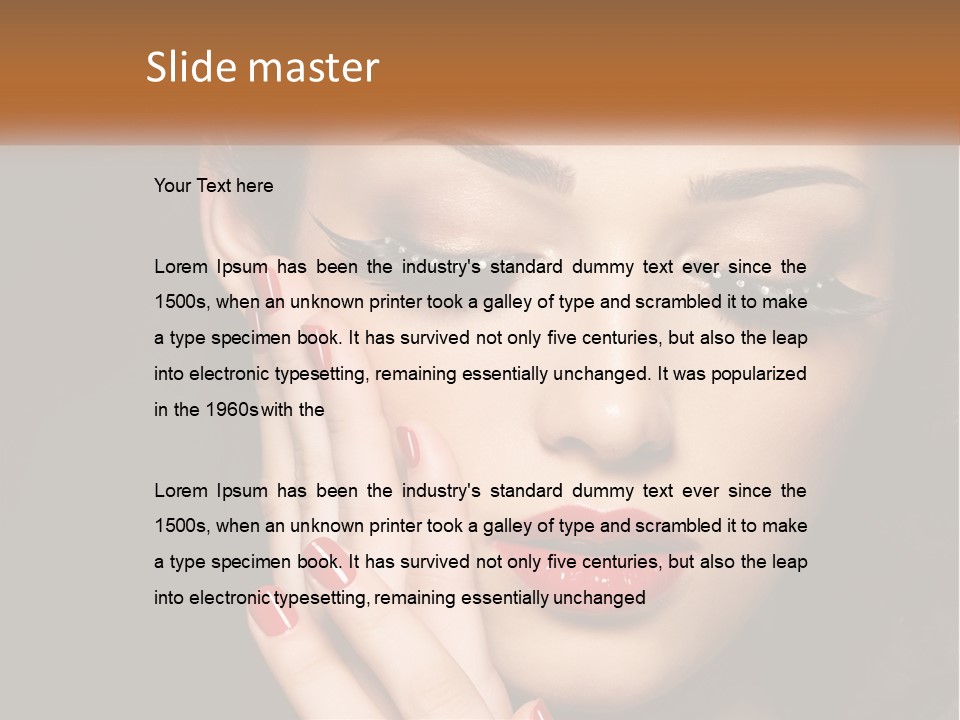 Makeup And Nails PowerPoint Template