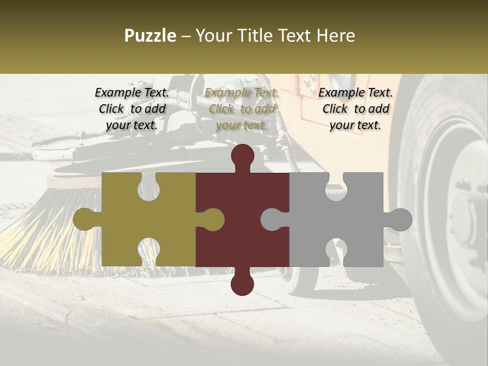 Road Cleaning Equipment PowerPoint Template