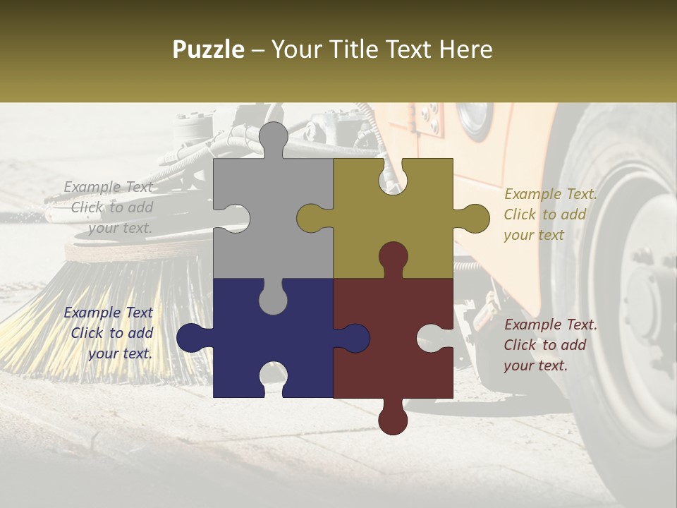 Road Cleaning Equipment PowerPoint Template