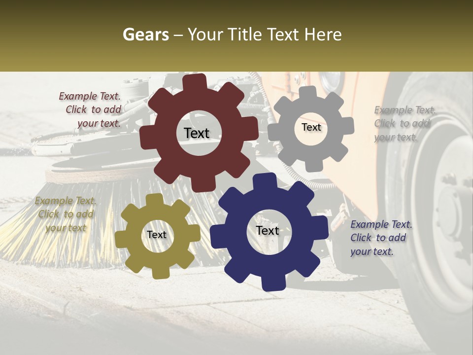 Road Cleaning Equipment PowerPoint Template