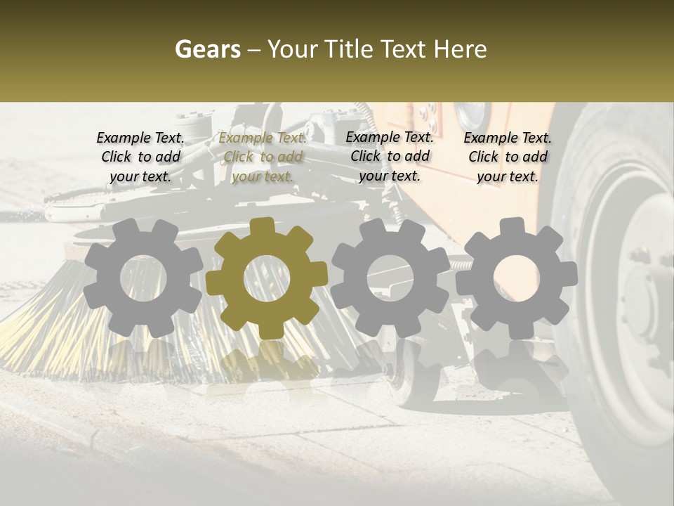 Road Cleaning Equipment PowerPoint Template