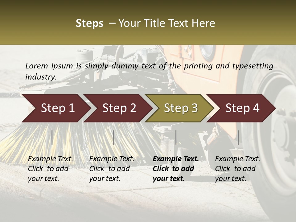 Road Cleaning Equipment PowerPoint Template