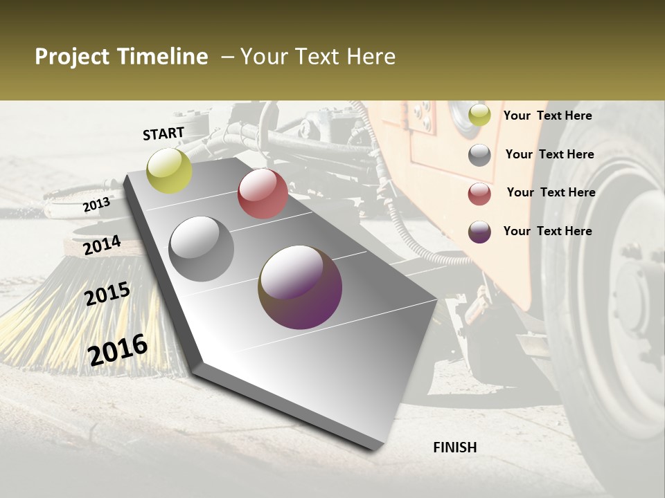 Road Cleaning Equipment PowerPoint Template