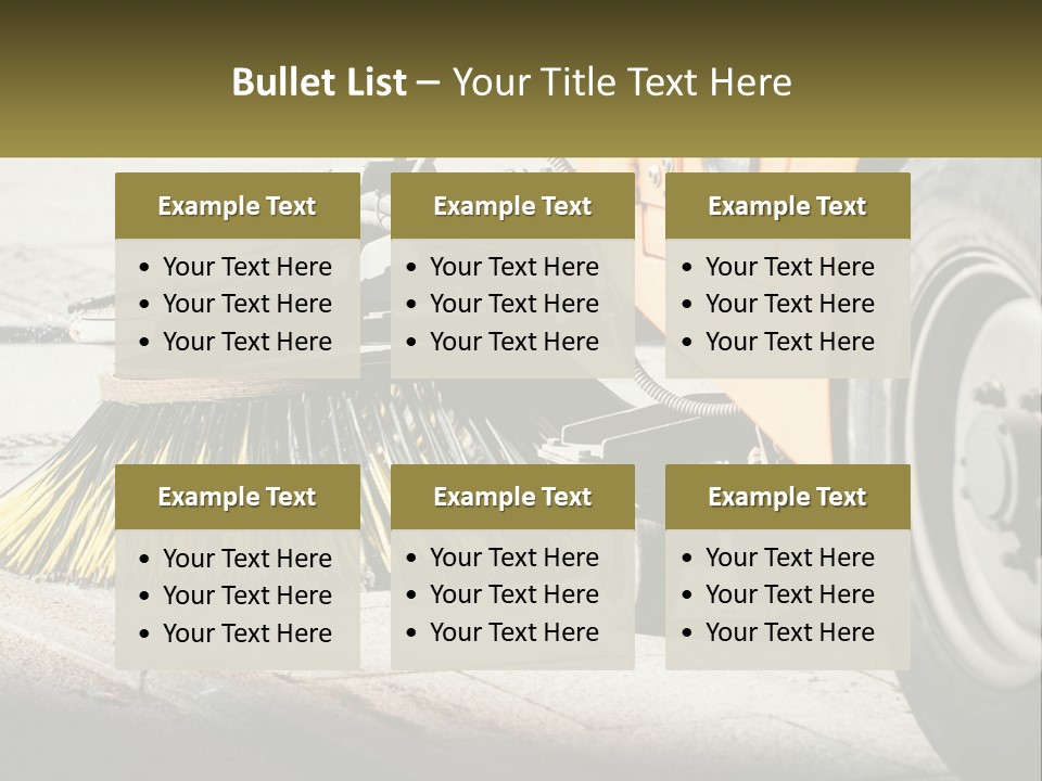 Road Cleaning Equipment PowerPoint Template