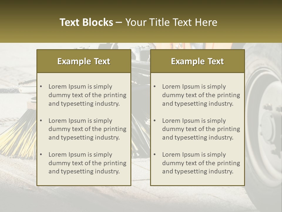 Road Cleaning Equipment PowerPoint Template