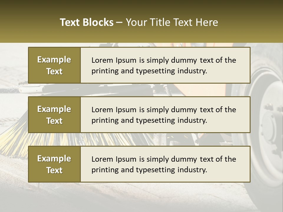 Road Cleaning Equipment PowerPoint Template