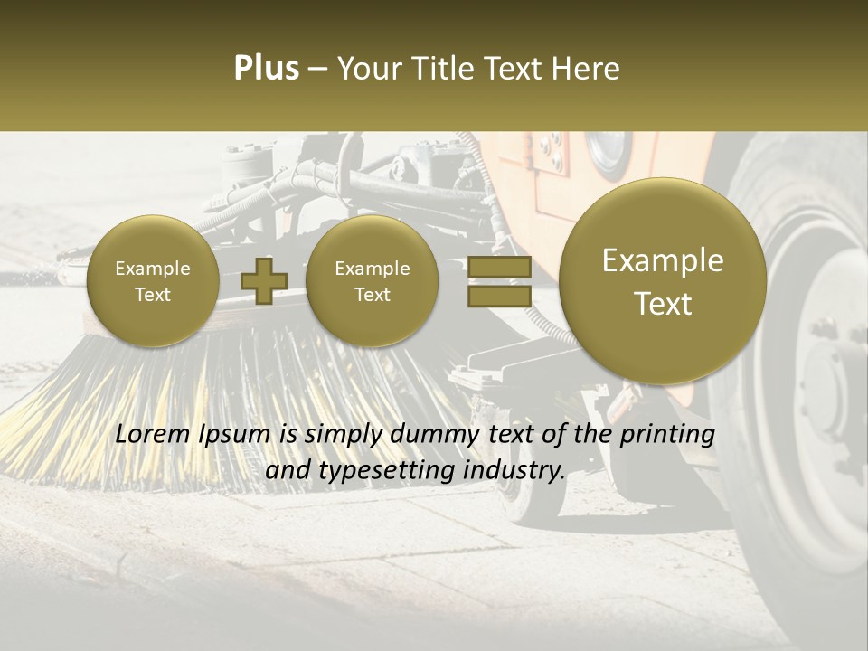 Road Cleaning Equipment PowerPoint Template