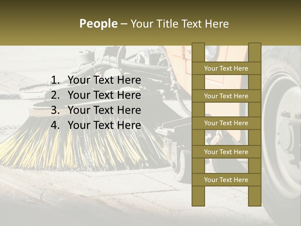 Road Cleaning Equipment PowerPoint Template