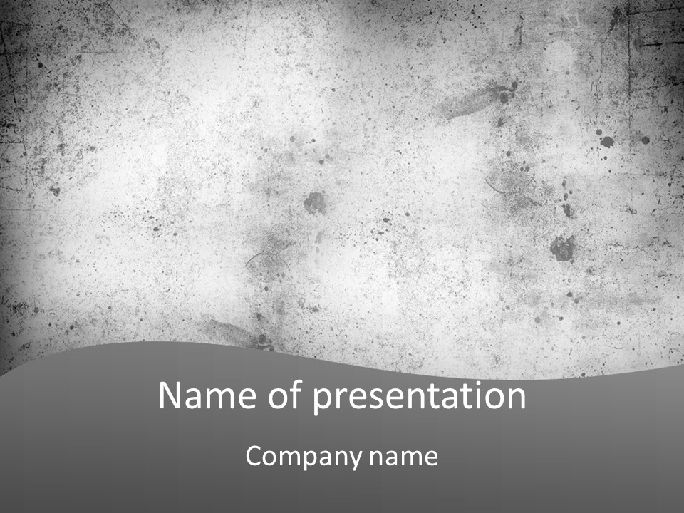 Illustration Of Concrete Wall PowerPoint Template