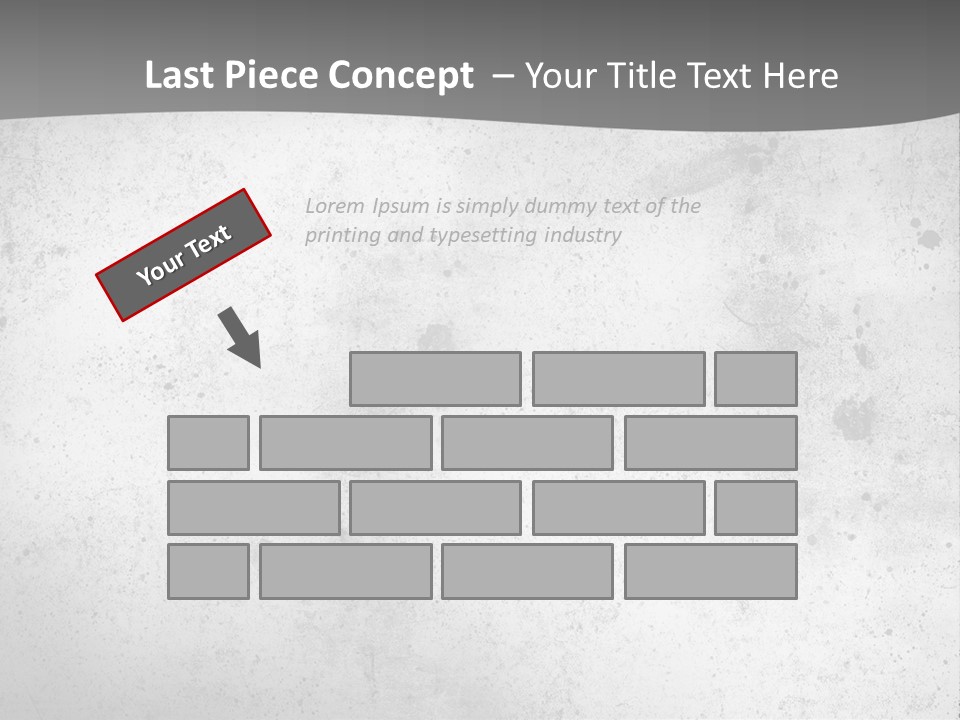 Illustration Of Concrete Wall PowerPoint Template