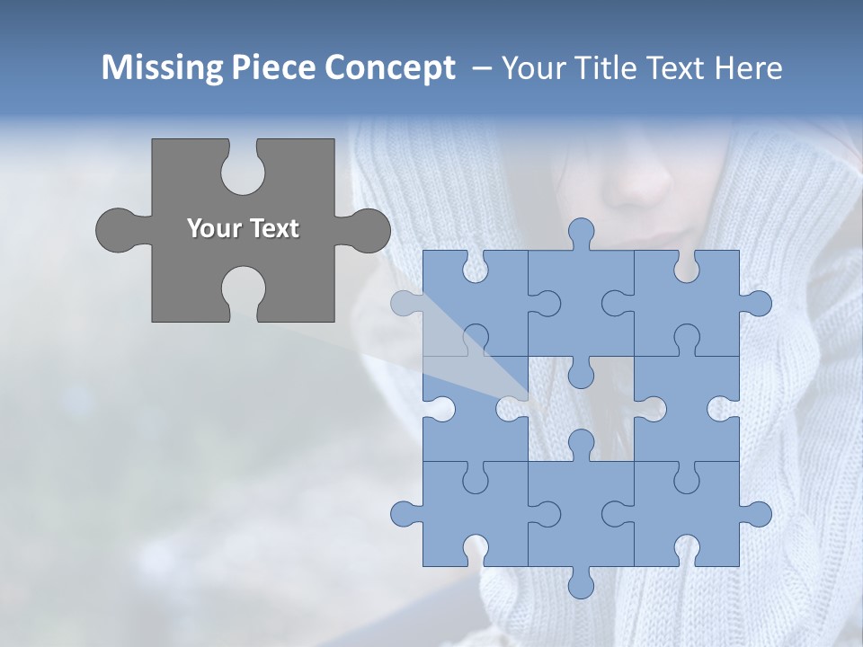 Sad Girl PowerPoint Template